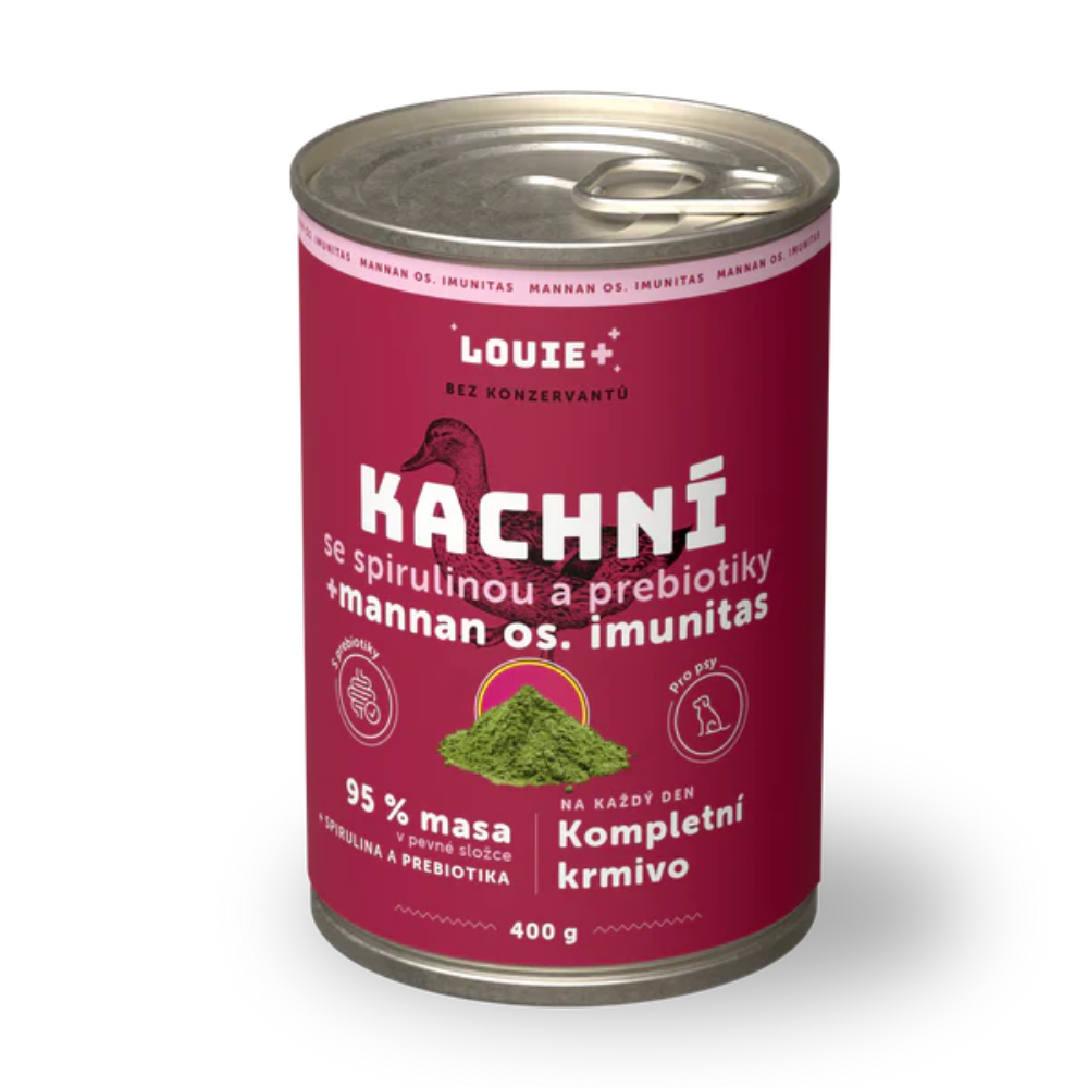 Konzerva LOUIE kaka, spirulina, prebiotika 400g