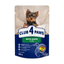CLUB 4 PAWS Premium S kaicou v el pre teniatka miniatrnych a malch plemien 100 g