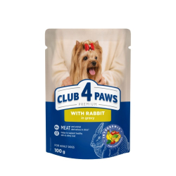 CLUB 4 PAWS Premium S krlikom v omke pre dospelch psov 100g