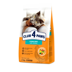 CLUB 4 PAWS Premium pre dospel sterilizovan maky 2 kg