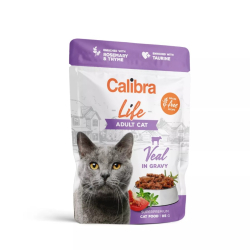 Calibra cat life adult veal in gravy kapsika 85g