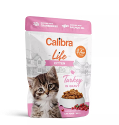 Calibra cat life kitten turkey in gravy kapsika 85g