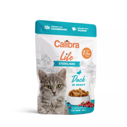 Calibra cat life sterilised duck in gravy kapsika 85g