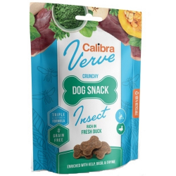 Calibra dog verve crunchy snack insect & fresh duck 150g pamlsky