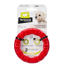 Ferplast dentálna hračka pre psa SMILE Extra Small červená