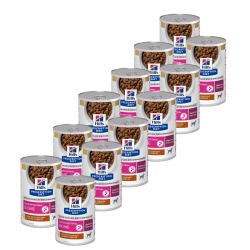 Hills Diet dog Gastrointestinal Biome AB+ Kura & Zel. konz pre psy Multipack 12x 354 g