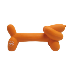 DUVO+ latexový balón jazvečík pískajúci oranžový 8 x 5,5 x 8 cm