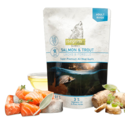 Isegrim dog adult roots salmon & trout 410g kapsika