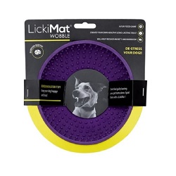 LickiMat Wobble lízacia podložka 17x8 cm fialová