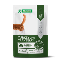 Natures P kapsika cat adult sterilised turkey and cranberry 100g