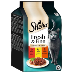 Sheba kapsi�ky fresh & fine kura, hov�dzie, jah�a 6x50g