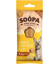Soopa dentlne tyinky s bannom a araidovm maslom 100g