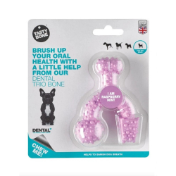Tasty bone dental trio kostika nylonov pre extra mal psy malinov mta