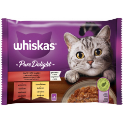 Whiskas Pure delight v el, hovdzie a kura 4 x 85g