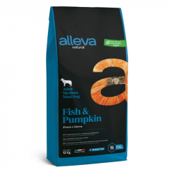 Alleva Natural dog fish & pumpkin adult medium maxi granule pre psov 12 kg