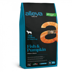 Alleva Natural dog fish & pumpkin adult medium maxi granule pre psov 2 kg