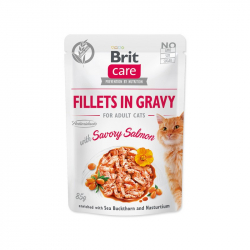 Brit  care cat  fillets in gravy with savory salmon 85 g