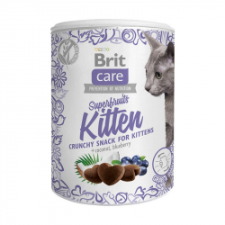 Brit care cat snack superfruits kitten 100g