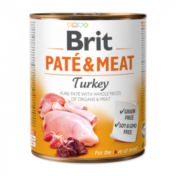 Brit Pat & Meat Turkey 800g konzerva pre psov