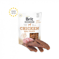 Brit pochúťky pre psov jerky chicken fillets 200 g