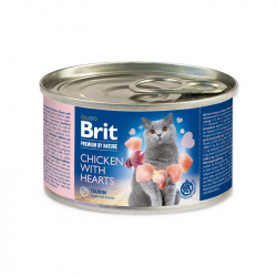 Brit Premium by Nature Chicken with Hearts 200g konzerva pre mačky