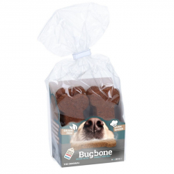 Bugbone pečený keksík pre psov kosť z hmyzu medium 6x30g