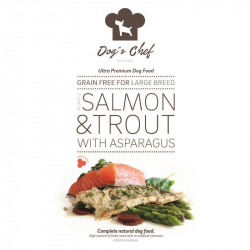 Dog's Chef Atlantic salmon and trout with asparagus large breed 12 kg