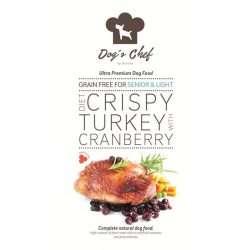 Dog's Chef Diet crispy turkey with cranberry senior light 15 kg