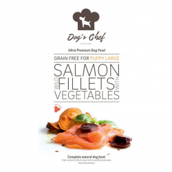 Dog's Chef Wild salmon fillets with vegetables for puppy large 15 kg