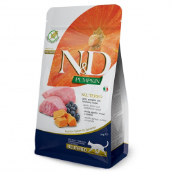 Farmina N&D cat PUMPKIN GF adult neutered lamb and blueberry 5 kg