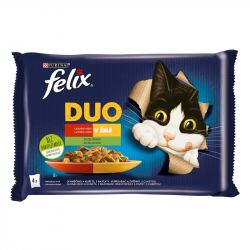 Felix DUO Lahodn vber so zeleninou v el, jaha a bravov 4 x 85 g