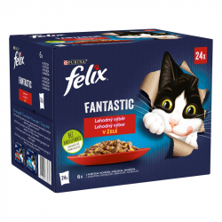 Felix Fantastic Lahodn vber v el, kura, hovdzie, krlik a jaha 24 x 85 g