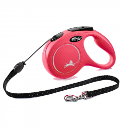 Flexi Classic samonavjacie vodtko M lanko erven 5 m do 20 kg
