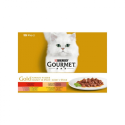 Gourmet Gold multipack konzervy kúsky v šťave 12 x 85 g