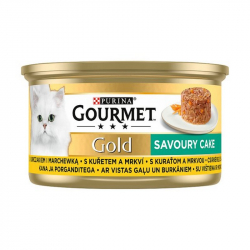 Gourmet gold pre maèky s kuracím a mrkvou 85 g