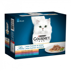 Gourmet Perle multipack minifiletky v ave mix vber 12 x 85 g