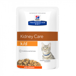 Hill's Diet k/d Kidney Care Chicken kapsika pre maky 12 x 85 g