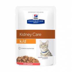 Hill's Diet k/d Kidney Care Salmon kapsika pre maky 12 x 85 g