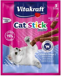 Vitakraft Cat Stick mini msov tyinky s prchuou platesy 18 g