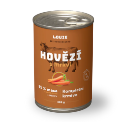 Konzerva LOUIE hovdzie s mrkvou 400g