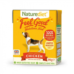 Naturediet Feel Good chicken 390g konzerva pre psov