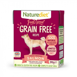 Naturediet Feel Good grain free salmon 390g konzerva pre psov