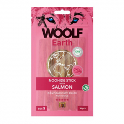 Pamlsok Woolf Dog Earth NOOHIDE S Stick with Salmon 90 g - 10 ks
