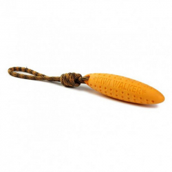 Preahovadlo Kiwi Walker zeppelin mini oranov z TPR peny pre psov 17 cm