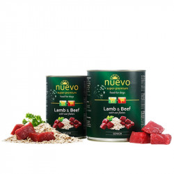 NUEVO dog Senior Lamb & Beef  Menue konzerva - 400g