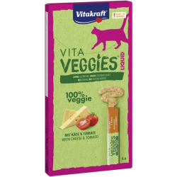 Vitakraft Cat Vita veggies Liquid Snack paradajka a syr 6x15g/90g