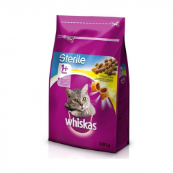 Whiskas Sterile adult granule pre dospelé mačky s kuracím mäsom 300 g