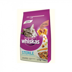 Whiskas Sterile adult granule pre dospel maky s kuracm msom 1,4 kg