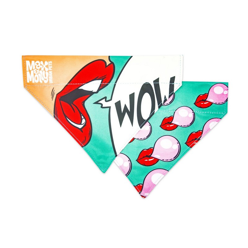 Max&Molly štýlová obojstranná šatka pre psov Missy Pop L