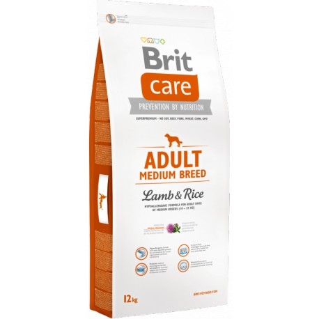 Brit Care Adult Medium Breed Lamb & Rice - 12 kg